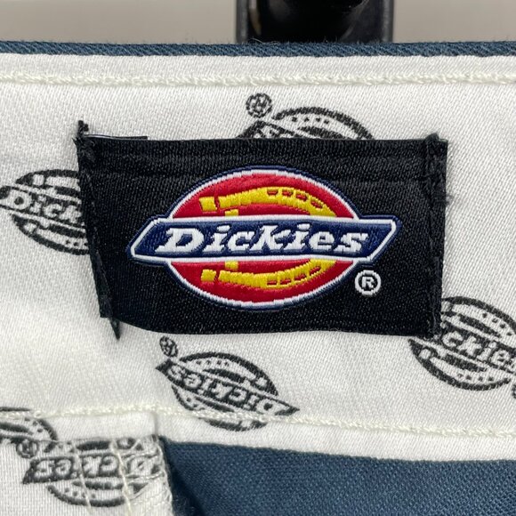 NEW Dickies Skirt Womens 27 blue khaki short classic casual preppy work - Picture 2 of 9